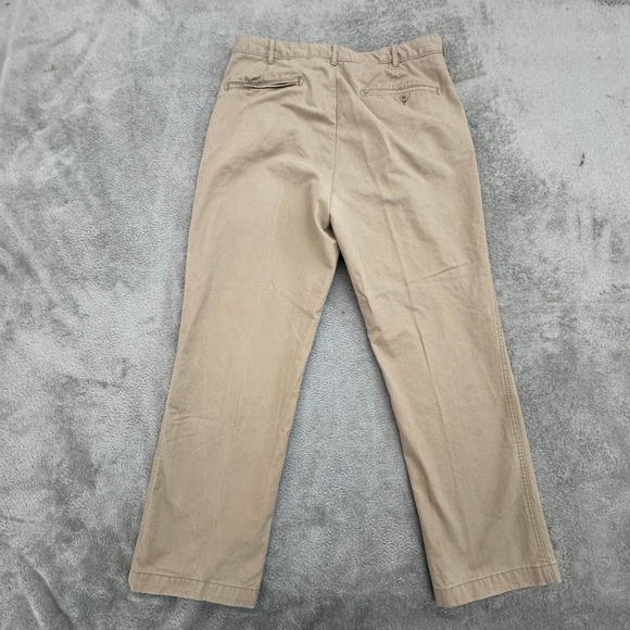 Cremieux Men's Khaki / Chinos Size 34x28 Flat‎ Front Super Soft Feel - Picture 2 of 8